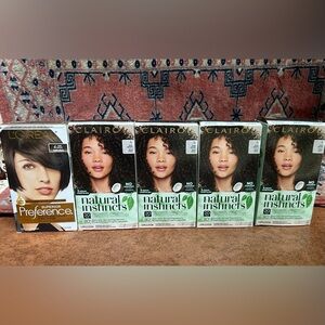 Set of five Dark Brown Hair Color Kits - Never been used!